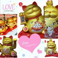 9吋 陶瓷金色招財貓 9吋 陶瓷金色招財貓